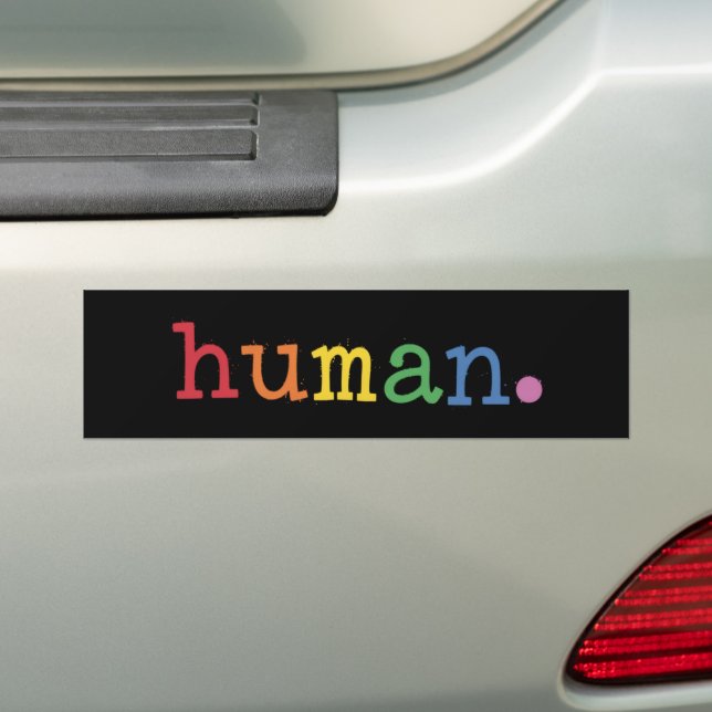 Pride Mänsklig HBT Regnbåge HBTQ Jämlikhet Bildekal (På Bil)