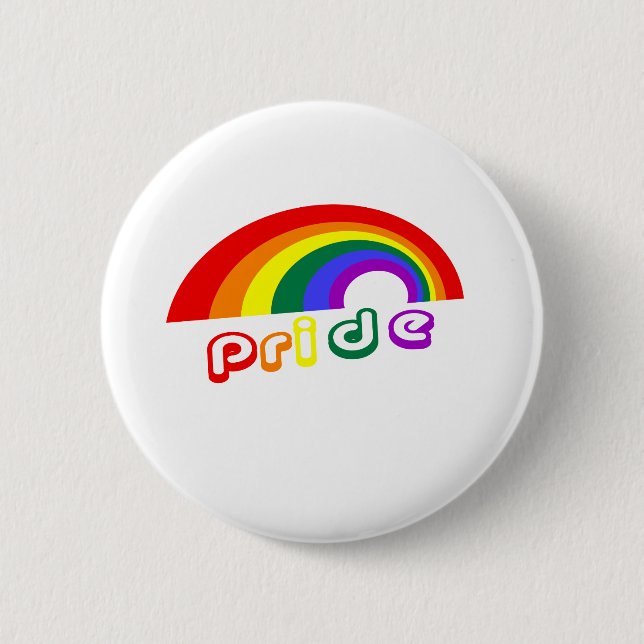 "Pride" med regnbågen Knapp (Framsida)