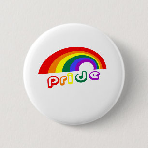 "Pride" med regnbågen Knapp