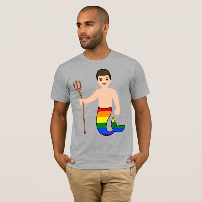 Pride Mer-Man T Shirt (Hel framsida)