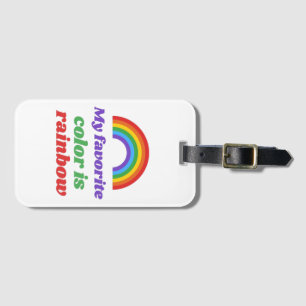 Pride... Min favorit färg är regnbåge. bagagemärkn Bagagebricka