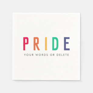 Pride Modern regnbåge för hbt-festival Pappersservett