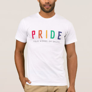 Pride Modern regnbåge för hbt-festival T Shirt