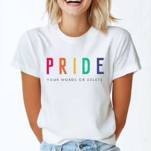 Pride   Modern regnbåge för hbt-festival T Shirt