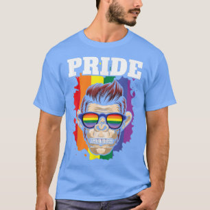 Pride Monkey Gay Rainbow Flagga Gay LGBTQ HBT-Prid T Shirt
