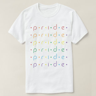 Pride Mönster Rainbow Dots Gay HGBT Queer Ally T Shirt