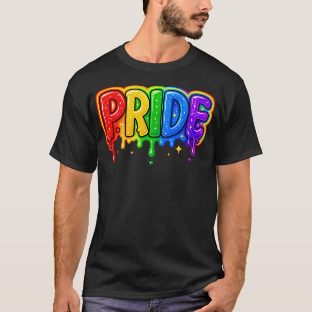 Pride Month Allierad Regnbågsflagga Lgbt T Shirt (Framsida)