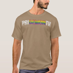 Pride Month Demon Gay Lesbisk LGBT Flagga 2022  T Shirt