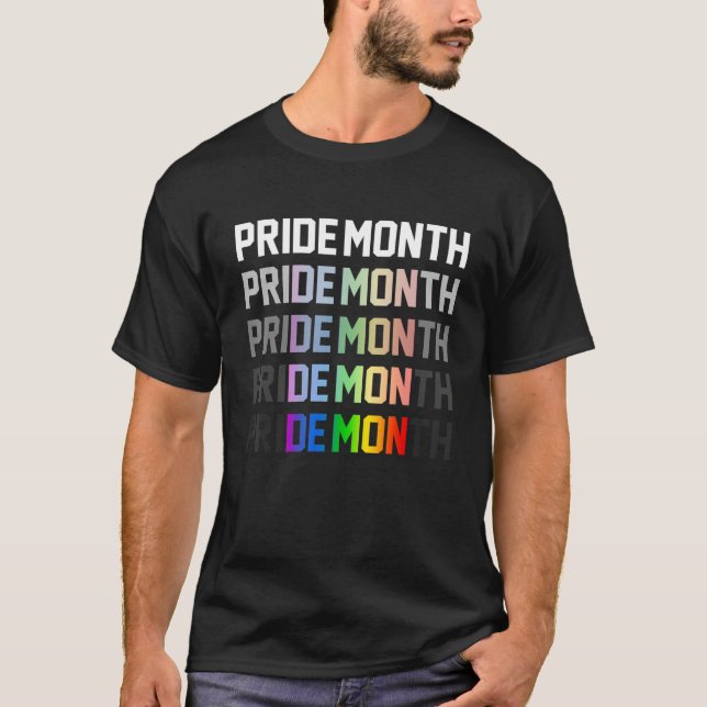 Pride Month Demon LGBT Gay Pride Month Transgender T Shirt (Framsida)