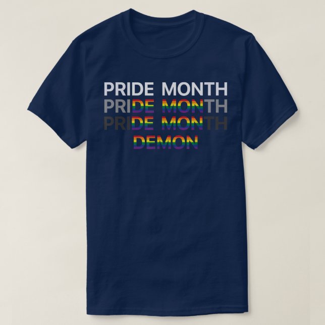 Pride Month Demon T-Shirt (Design framsida)