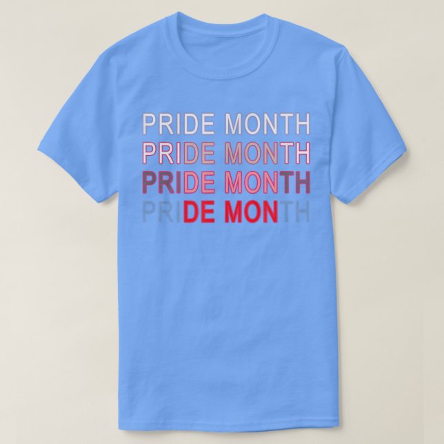 Pride Month Demon T-Shirt T-Shirt (Design framsida)