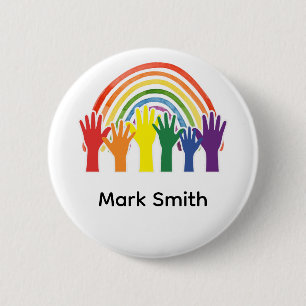 Pride Month regnbågsfirande Knapp