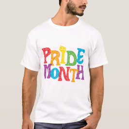Pride Month White manar T Shirt