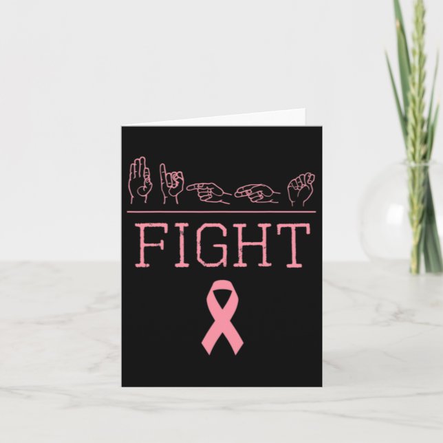 Pride mot bröstcancermedvetande Band Gif Kort (Framsida)