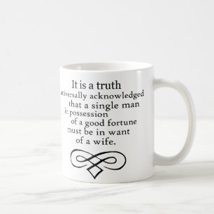 Pride och fördom kaffemugg