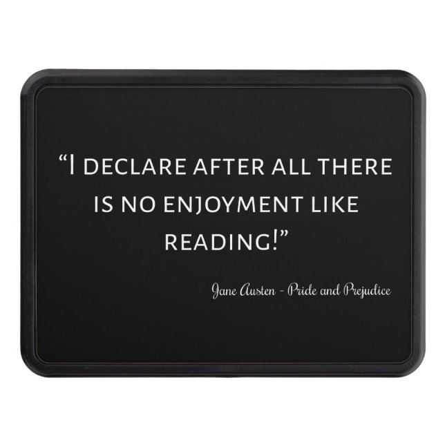 Pride och fördomar, citat III Dragkroksskydd (Framsidan)