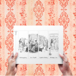 Pride och fördomar Jane Austen Papper bokmärke
