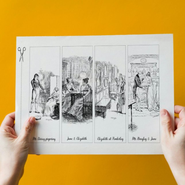 Pride och fördomar Jane Austen Papper bokmärke (Skapare uppladdad)