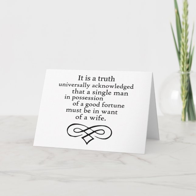 Pride och fördomar kort (Framsida)