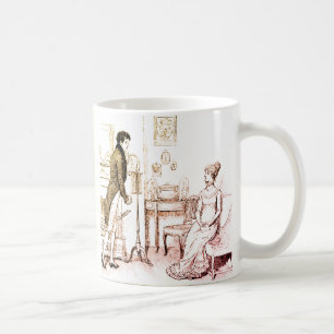 Pride och fördomar mot Darcy Kärlek-bekännelsen Kaffemugg