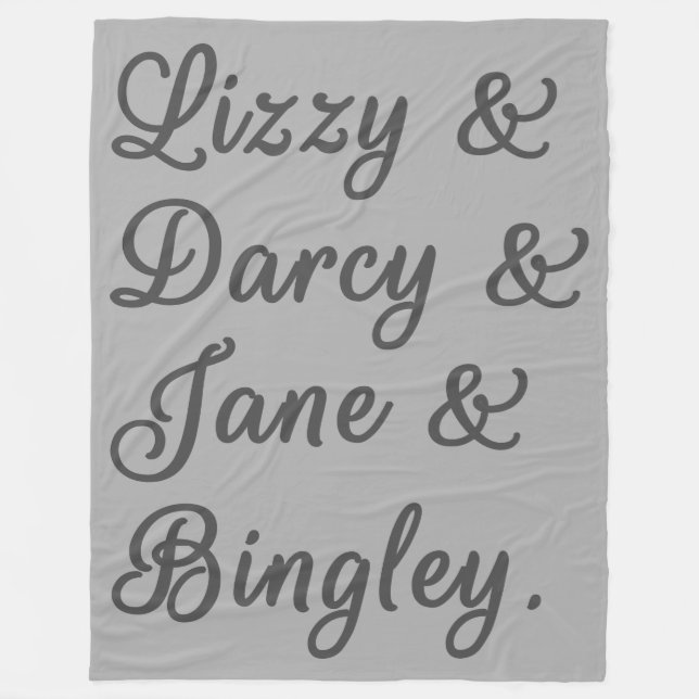 Pride och fördomar mot Par I Fleecefilt (Framsidan)