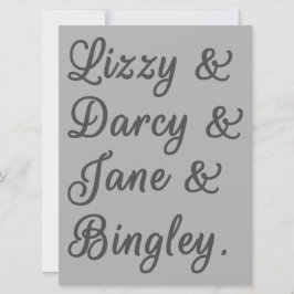 Pride och fördomar mot Par I Inbjudningar