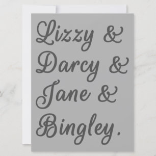 Pride och fördomar mot Par I Inbjudningar