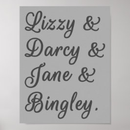 Pride och fördomar mot Par I Poster