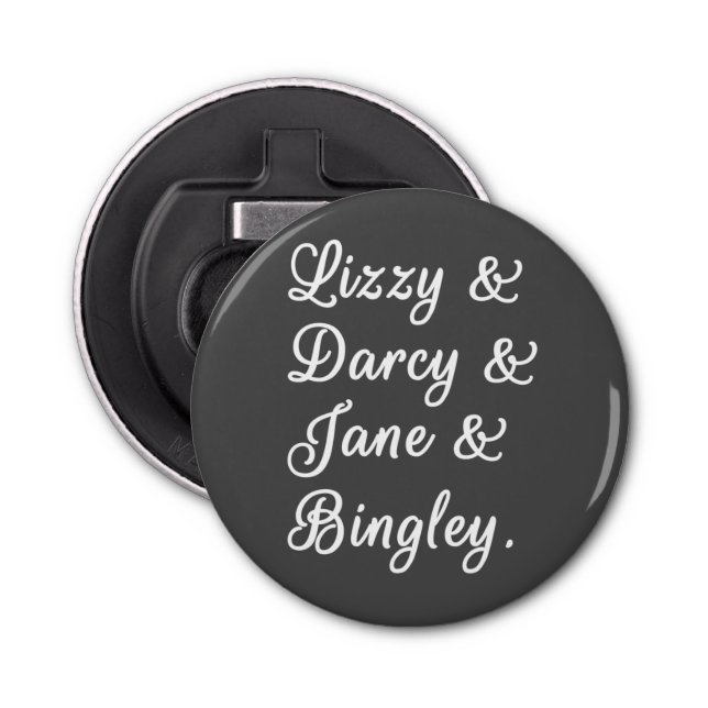 Pride och fördomar mot Par II Flasköppnare (Framsidan)