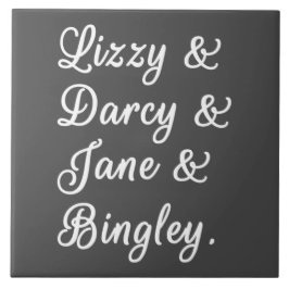 Pride och fördomar mot Par II Kakelplatta