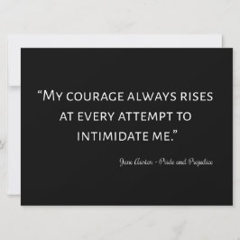 Pride och fördomar, offert I Inbjudningar