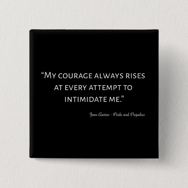 Pride och fördomar, offert I Knapp (Framsida)