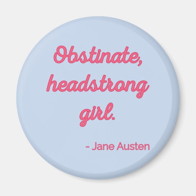 Pride och fördomar - Offert II - Cute Stil Magnet (Framsidan)