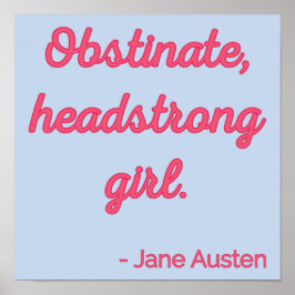 Pride och fördomar - Offert II - Cute Stil Poster