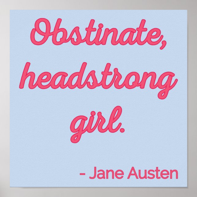 Pride och fördomar - Offert II - Cute Stil Poster (Framsidan)