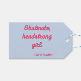 Pride och fördomar - Offert II - Cute Stil Presentetikett