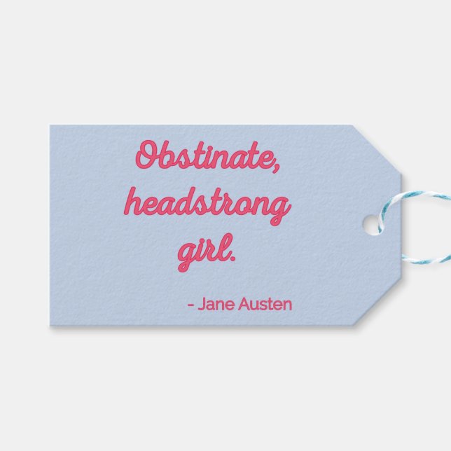 Pride och fördomar - Offert II - Cute Stil Presentetikett (Framsidan (Horisontell))