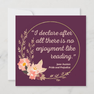 Pride och fördomar - Offert III - Cute Stil Inbjudningar