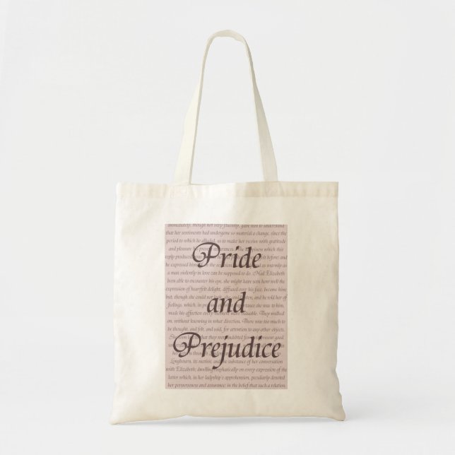 Pride- och fördomcitationstecken tygkasse (Framsidan)