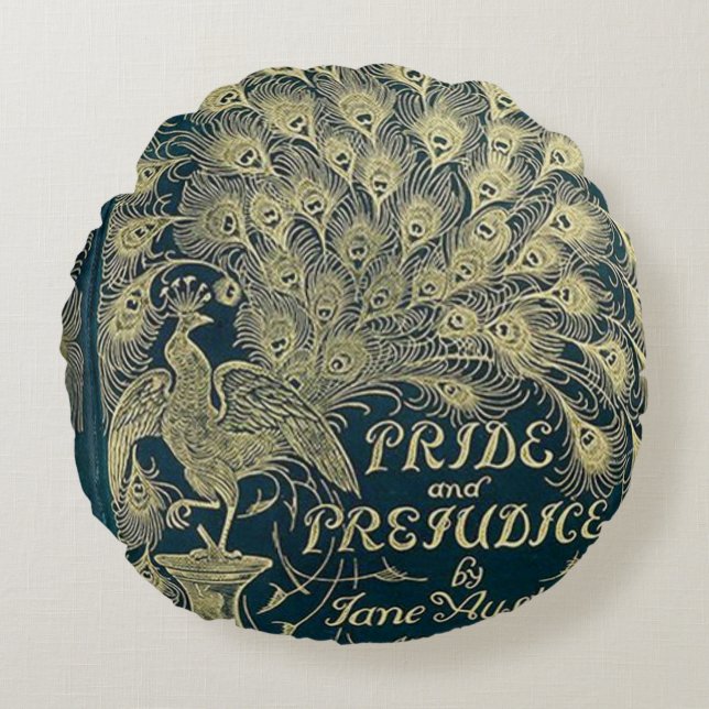 Pride- och fördomsknav rund kudde (Framsidan)