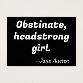 Pride och fördomsrätt Offert II Visitkort