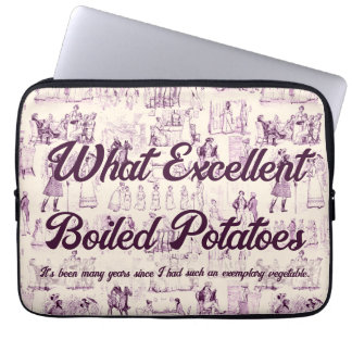 Pride och förfång för Lila Boiled Potaoes Meme Laptop Fodral