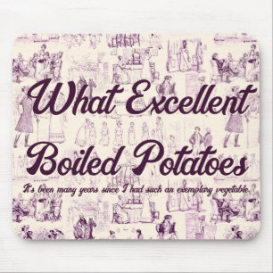 Pride och förfång för Lila Boiled Potaoes Meme Musmatta