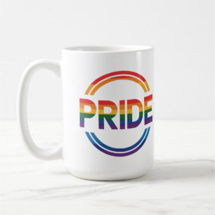Pride och jämställdhet mellan kvinnor och män samt kaffemugg