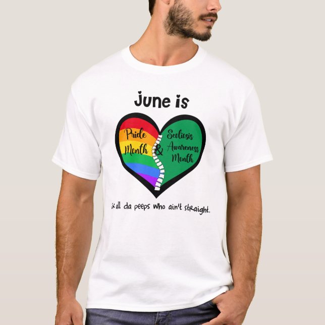 Pride och skolios T-Shirt är inte rakt (Framsida)