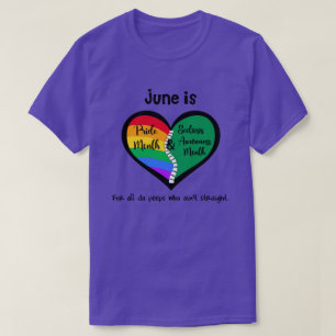 Pride och skolios T-Shirt är inte rakt