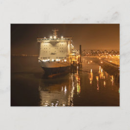 Pride of Hull-färjan på natten – stämningsfull Vykort