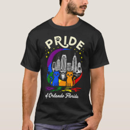 Pride of Orlando City Florida Cats Rainbow Flag T Shirt