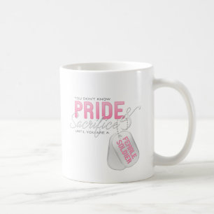 Pride & offer - kvinnlig soldat kaffemugg