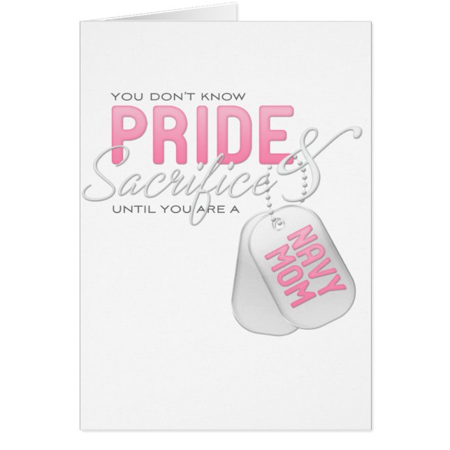 Pride & offer - marinmamma hälsningskort (Framsidan)